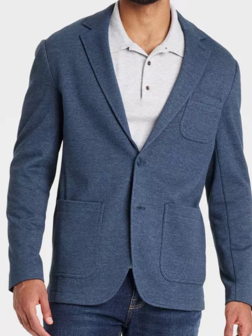 Goodfellow & Co Navy Knit Sport Coat Blazer
